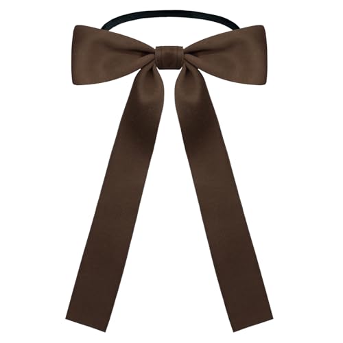 Image of LJBFNN Western Ties for Men Women, Black Clip on Ribbon Bow Tie, Pre-Tied Colonel String Tie for Party Shirt Uniform Wedding