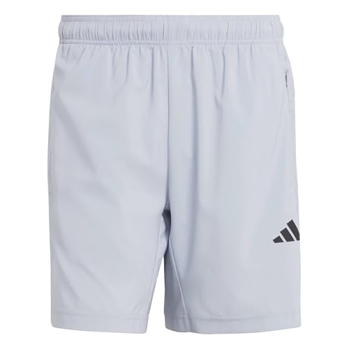 adidas Uomo Workout Essentials Base Woven Short, halo Silver, L 9 Inch