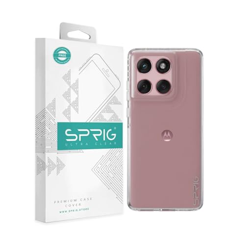 Image of SPRIG Compatible with Motorola Edge 60 Fusion 5G Phone TPU Premium Back Cover Drop Tested Shock Proof Mobile Case for Men, Women, Boys and Girls with Camera Protection (Transprant)