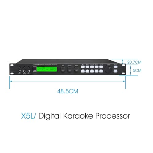 Ecualizador Gráfico X5 para Karaoke, Pre-Efectos KTV, Procesador Profesional de Audio Digital con Efecto Eco y DSP, Configurable vía Interfaz PC para Evitar el Silbido miniatura 7