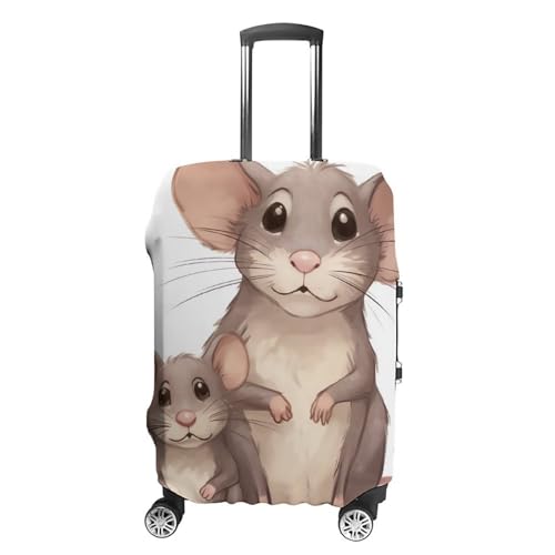 Luggage Cover Elastic Suitcase Cover Anti-Scratch Suitcase Covers Travel Two Little Animals Luggage Covers Luggages Protector for Travel Adult Luggages Decorative 18-32 Inch