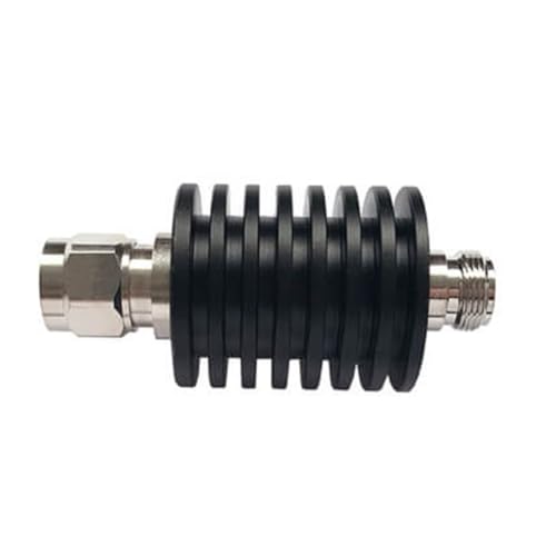 Gettimore Fester Dämpfungsglied, 25 W, N-Typ, 50 Ohm DC bis 3 GHz, mit 1-50 dB Optionen, kompatibel mit HF-Koaxialsystemen