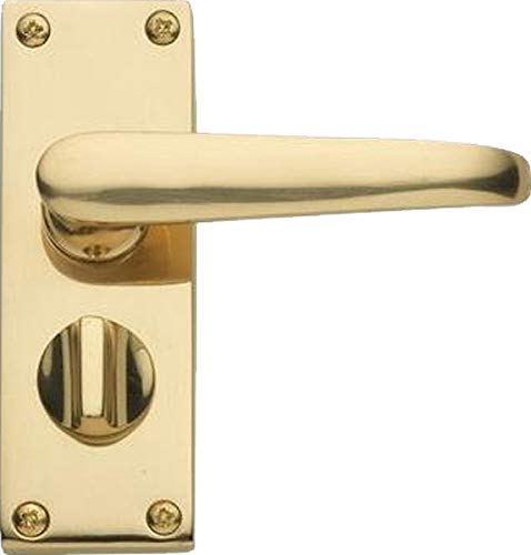 Architectural HardwareHowdens Bertelli Victorian Privacy Lever Door Handles Polished Brass