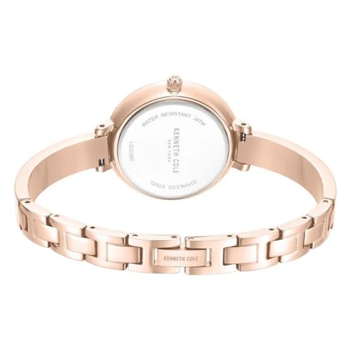 Image of Kenneth Cole Quartz Analog with Silver Dial Rose Gold Stainless Steel Strap Watch for Women - KCWLG0068003LD