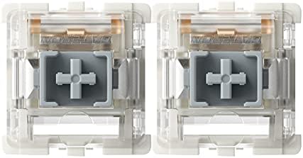 Gateron G Red Pro Switches wstępnie zaprogramowane 3-biegunowe RGB SMD Linear do mechanicznej klawiatury gamingowej (36 sztuk, czerwone)