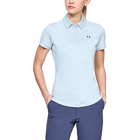 Camisa Polo Under Armour UNDKU Zinger para Mujer Azul SM Cover