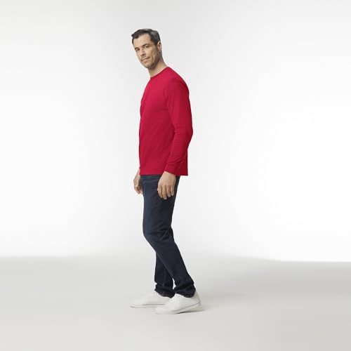 Image of Gildan Adult Heavy Cotton Long Sleeve T-Shirt, Style G5400, 2-Pack