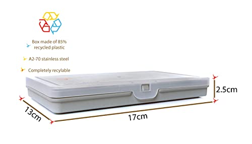 Monkeyjams' Shed | 215 Assorted Black Flange Self Tapping/Trim Screws - DIN4174 | No.4, No.6, No.8 and No.10 | Black Oxide Plated Steel