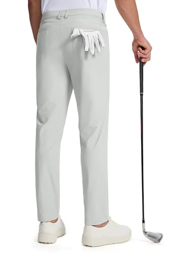 Willit Mens Golf Pants 5 Pockets Stretch Work Dress Pants 28"/30"/32" Lightweight Casual Slacks3