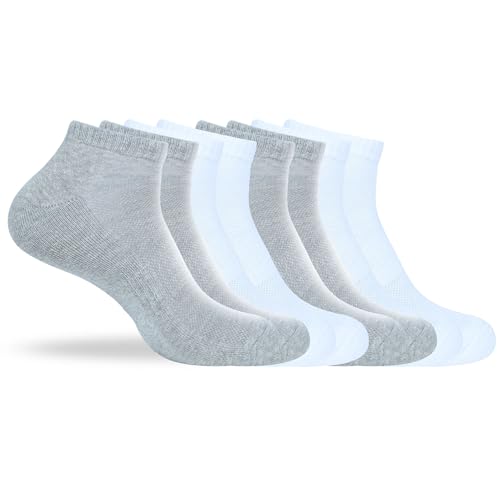 Image of Women's Ankle Socks Thick Cushioned Cotton, Moisture-Wicking socks, Breathable Performance Socks for Running, Sports