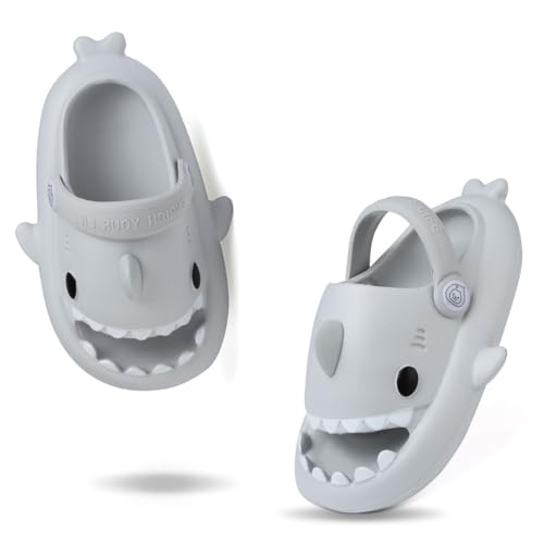 Kids Shark Slides Toddler Girls Boys Cute Cartoon Summer Cloud Slippers Toddler Baby Non-Slip Beach Pool Shower Shoes