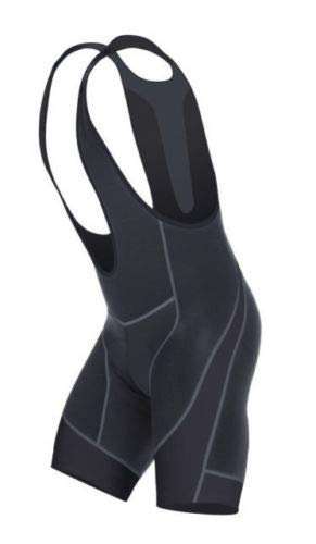 4Fit New Men's Black Cycling Bib Shorts Gel Padded Summer Sports Riding Short (X-Large)