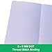 BUKE Dotted Notebook Journal 180GSM Bamboo Thick White Paper 160 Pages 5 * 5MM Dot Grid, Lay Flat Binding,Colored Silver Edges, Bookmarks and Expandable Back Pocket (BKP-4) ROSE