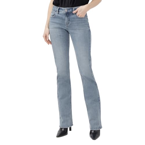 Image of Silver Jeans Co. Women's Elyse Mid Rise Comfort Fit Slim Bootcut Jeans