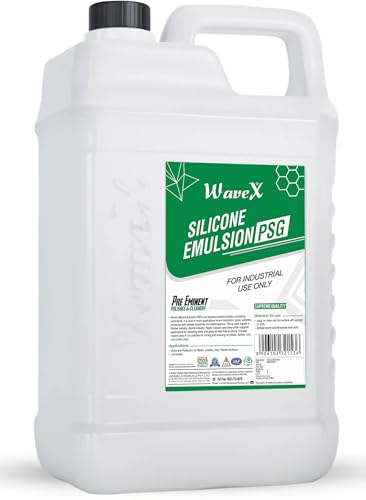 Wavex Silicone Emulsion 5kg | Works as Dashboard Polish, Exterior Trim Restorer, Plastic, Rubber Parts | All in One Polish for Automotive, Household and Industrial Use