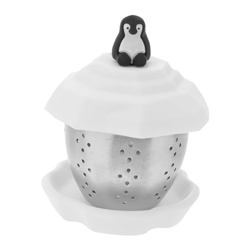 GLEAVI Inoxidable Forma de Pingüino Colador Infusiones de Herramienta Preparar Casa Duradero de Usar