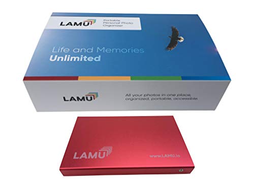LAMU Photo Organizer 500GB - Digital Picture Manager for Windows - Software Included to Easily Organize Your Photos and Videos - Digital Photo Storage - 500 GB (Scarlet Red) LAMU Photo Organizer 500GB - Digital Picture Manager for Windows - Software Included to Easily Organize Your Photos and Videos - Digital Photo Storage - 500 GB (Scarlet Red)