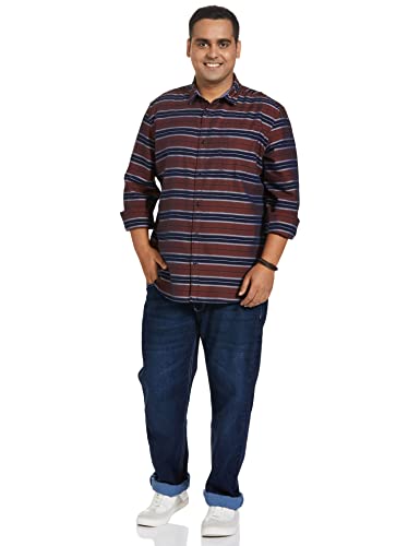 Image of Amazon Brand - INKAST Men's Slim Shirt (AZ-INK-RFS-DN-04 Dark Blue 3 2XL)