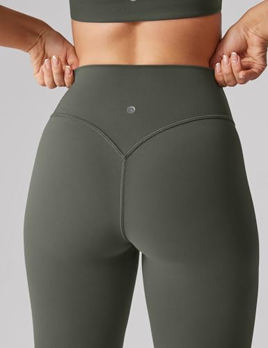 Image of UNISSU Hugcurve No Front Seam High Waisted Workout Leggings for Women Buttery Soft Yoga Pants Gym Athletic Tights - 25''