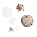 Fermaporta meccanico, regolabile, non magnetico, con chiusura automatica, antivento, in lega di zinco, da pavimento, con funzione push-to-lock e push-to-unlock (rame)