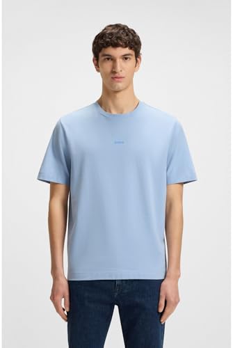 Boss Para Hombre. 50473278 Camiseta Tchup Azul (Xl), Casual, AlgodóN, Manga Corta - 3