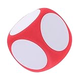 Milisten Großer Schaumstoffwürfel Beschreibbarer Trocken Abwischbarer Blanko würfel für Unterricht Wiederverwendbar Sicherer Langlebiger Schaumstoff für DIY klassenzimmeraktivitäten und