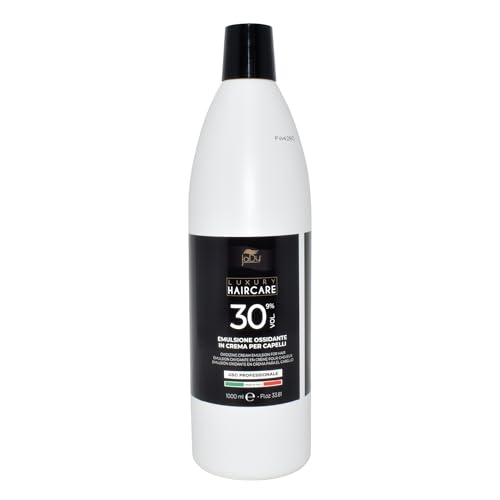 JaDy Agua Oxigenada en Crema 30 Vol (9%) – Oxidante para Coloración y Decoloración del Cabello – Revelador Profesional para Tinte y Polvo Decolorante – Uso Peluquería