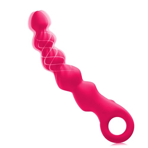 Prostrate Trainer Silicone Massagers Kit with 12 Modes for Men Water Resistant Play in Anywhere You Like (Pink) for Man, Rechargeable Body Prostrate Massager with Relax Massaging POW03