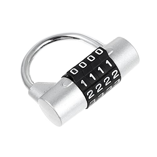 Generic 4桁ダイヤル式南京錠 ? 工具箱やジムロッカーに適した亜鉛合金製収納用ロック (5.2X5X2CM,銀)