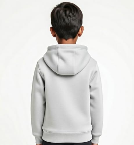 Image of Boy's Cotton Fleece Hooded Sweatshirt with Kangaroo Pocket