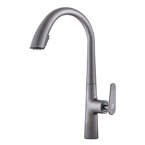 Kitchen Sink-Hahn, EIN Hebel Hohe Pull-Down-Küchenarmatur kann Stretch 60CM, 360 ° drehbar Geschirrspül-Bassin-Hahn-Hahn, Messing Konstruiert