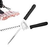 Rippenhaut Entferner - Hitzebeständiges Dickes Gerät,BBQ-Werkzeug ergonomischem Griff | Für Küche Fleisch Kochen Schweinefleisch Rindfleisch Steak Hammelfleisch Täglicher