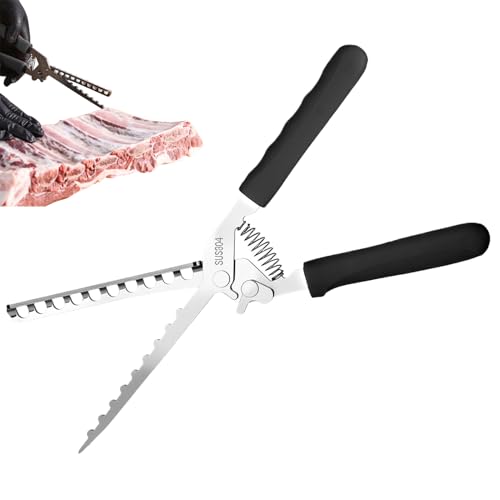 Herramienta para quitar membranas costillas, herramienta resistente al calor y antiurugo, herramienta BBQ con mango ergonómico para eliminación de membranas, para cocina, parrilla, cerdo, carne de