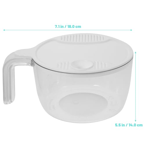 Colador de arroz multifuncional plástico blanco pequeño miniatura 2