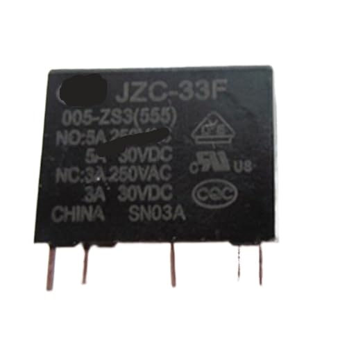 Relais JZC-33F 12V 24V 5V DC 5A 5PIN commutateur électromécanique pour circuit imprimé