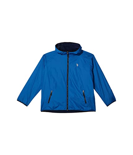 Image of U.S. Polo Assn. Reversible Poly Shell to Fleece Hooded Jacket Outerwear
