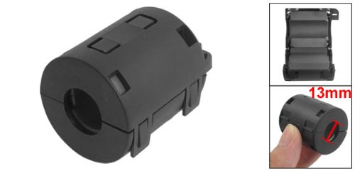sourcingmap® NF1330 Filtro de redução de ruído de núcleo de ferrite cilíndrico preto