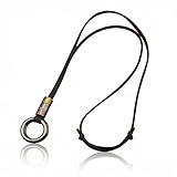 OKKRMGZ Leather Necklace for Men Boho Pendant Necklaces Jewelry for Man Women Cool Multilayer Long Sweater Chain Vintage Handmade Fashion Accessory