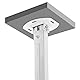 deleyCON Universal Beamerhalterung Deckenhalterung +-15° Neigbar - 360° Drehbar - bis 13,5Kg - Höhenverstellbar 545mm-900mm - Kabelführung - Weiß