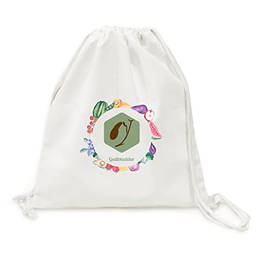 Sac en tissu pliable pour fruits et légumes à motif de vésicule biliaire