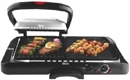 Fipka-DSP-KB1050-Sandwich-Maker-With-Grill-1600-Watt-Black-Silver