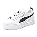 PUMA, Women's, Mayze Shoes, Puma White-Puma Black-Puma Silver, 8.5, Medium