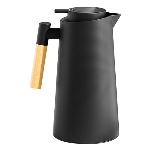 Jarra térmica - 1 litro Cantimplora Termo Con Vidrio Interior | Jarra De Agua Para Camping Catering Casa Cocina Uso Exterior