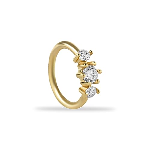 KORAL JEWELRY 6mm NbJ[t[v sAX NAWRt 14K \bhCG[S[h wbNX gKX Zv^ [u R` ̑̃{fBsAXp, M, L[rbNWRjA