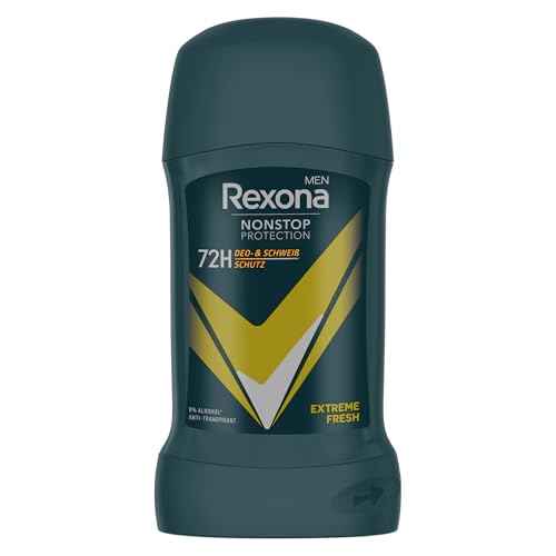 Rexona Men Nonstop Protection Deo Stick Extreme Fresh Deodorant mit 72 Stunden Schutz vor Schweiß und Körpergeruch 50 ml
