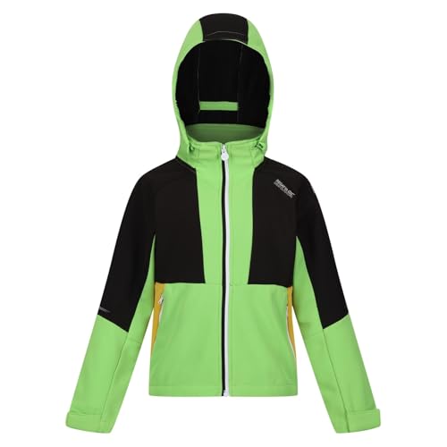 Childrens/Kids Haydenbury Soft Shell Jacket (3-4 Years) (Jasmine Green/Black)