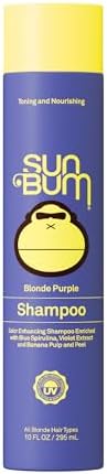 Sun Bum Blonde Hair Purple Shampoo, Neutralizes Brassy Hair - 10 oz