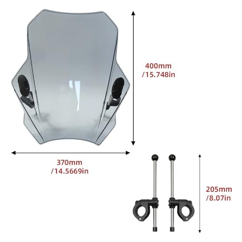 Déflecteur de vent moto spoiler variable CB500F - 2