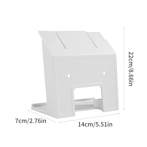 Support mural pour routeur et boîtier satellite blanc compact