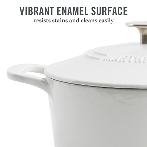 MARTHA-STEWART-Gatwick-7-QT-Enamel-Cast-Iron-Dutch-Oven-Linen-wSilver-Knob